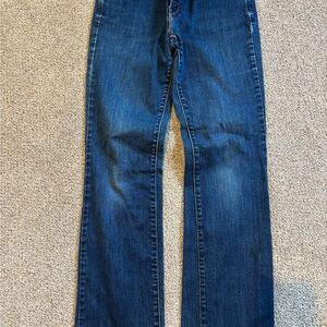 Levi's Blue Flare Wide Leg Jeans with Vintage Charm